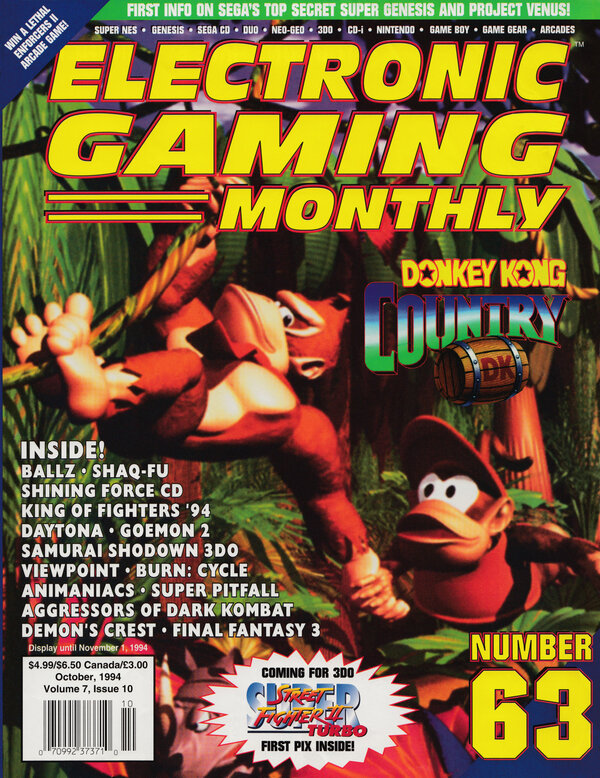 Electronic Gaming Monthly Issue 63 (October 1994) cover